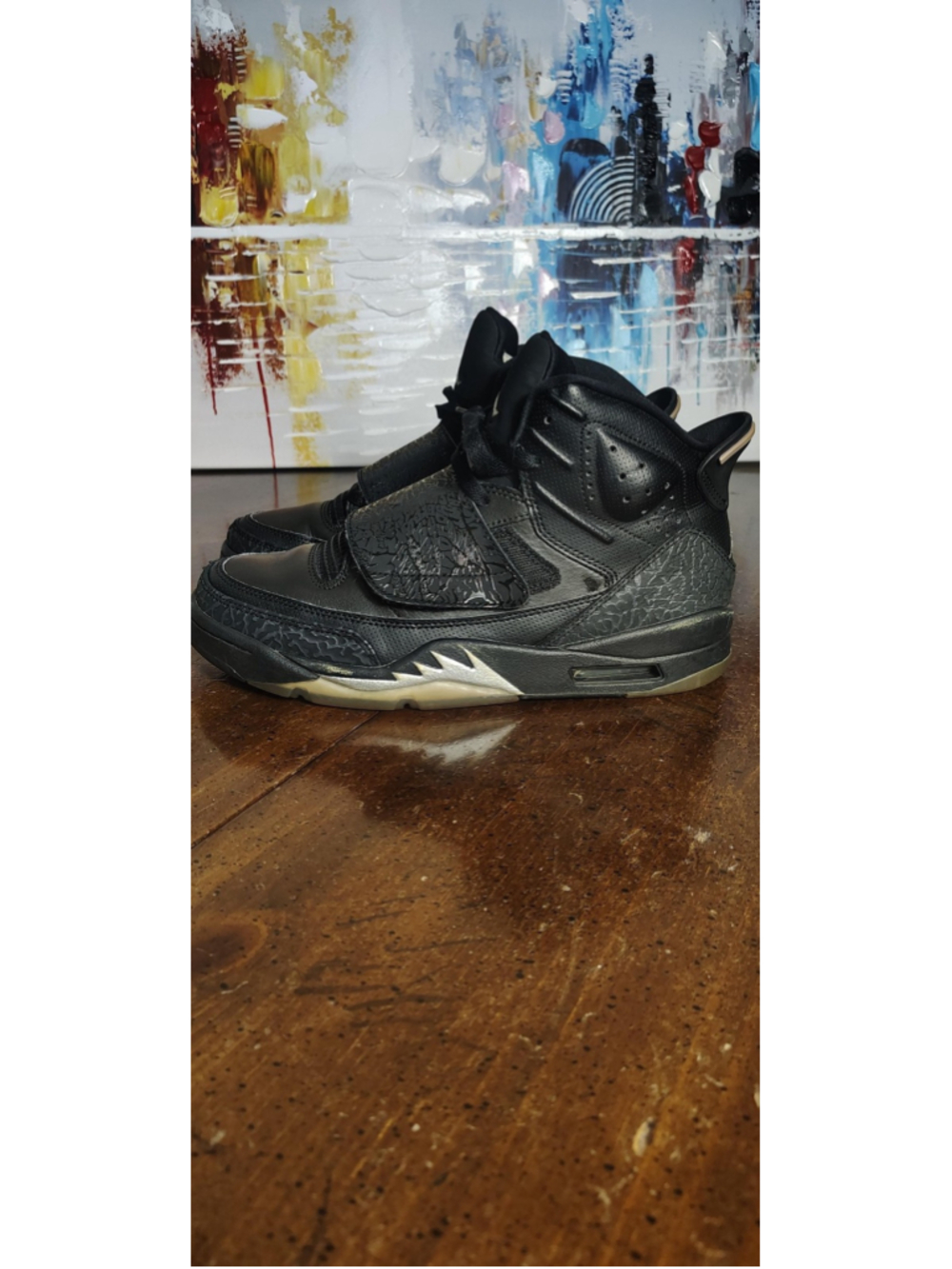 Jordan Son Of Mars Shoes Mens Size 8.5 Black Mid Top Sneakers 512245-010